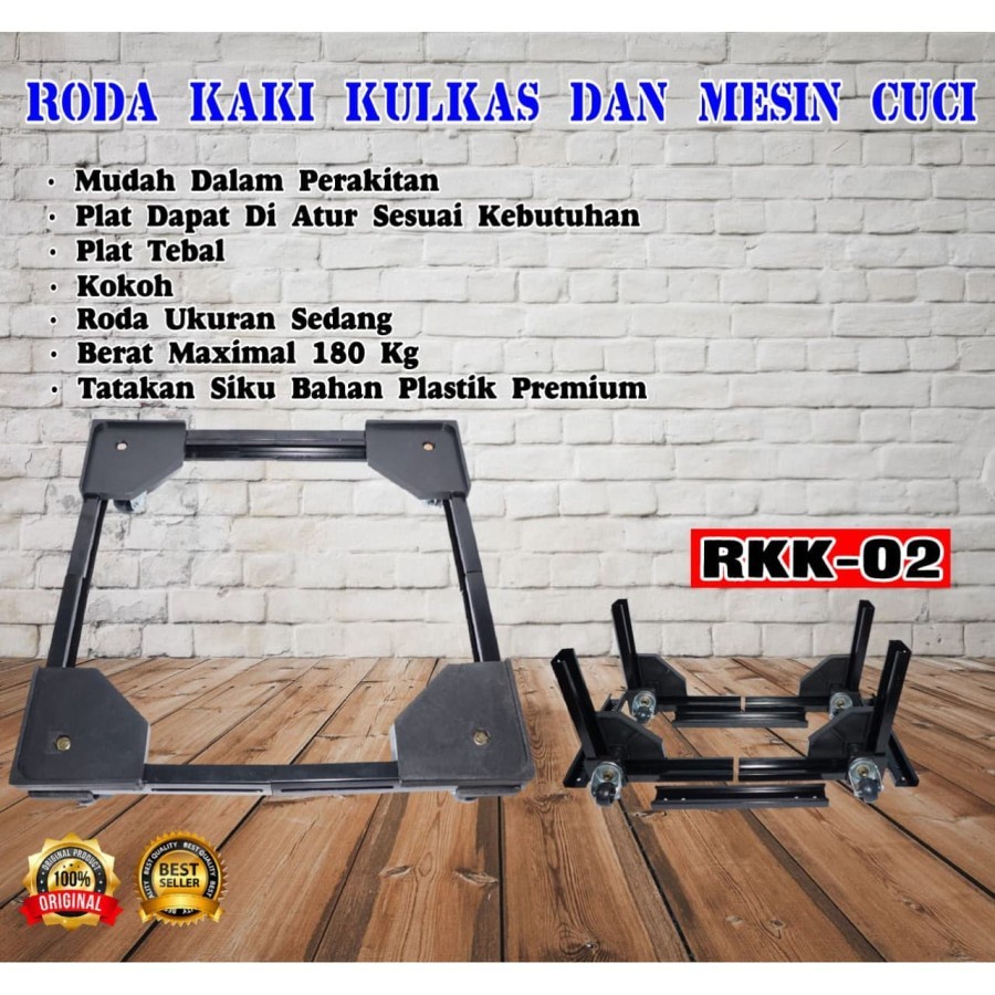 Roda Kulkas Besi cobra homerr Tebal Super Kokoh 1 Pintu / 2 Pintu - Anti Karat