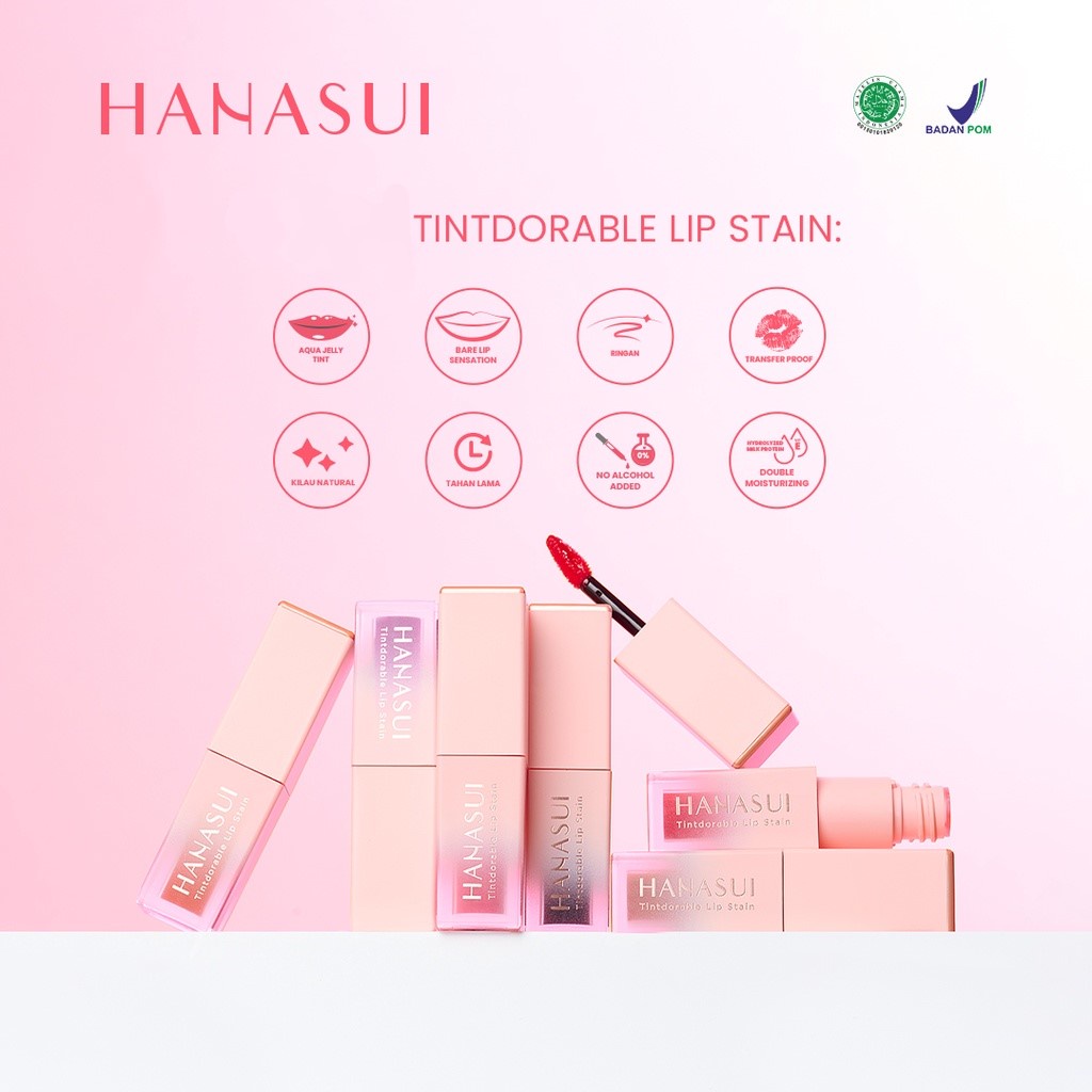 HANASUI Tintdorable Lip Stain | Hanasui Liptint Lip Tint by AILIN