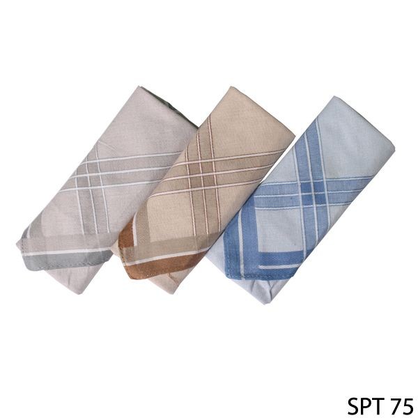 Sapu Tangan Katun Cantik Isi 3Pcs Katun Multi Color – SPT 75