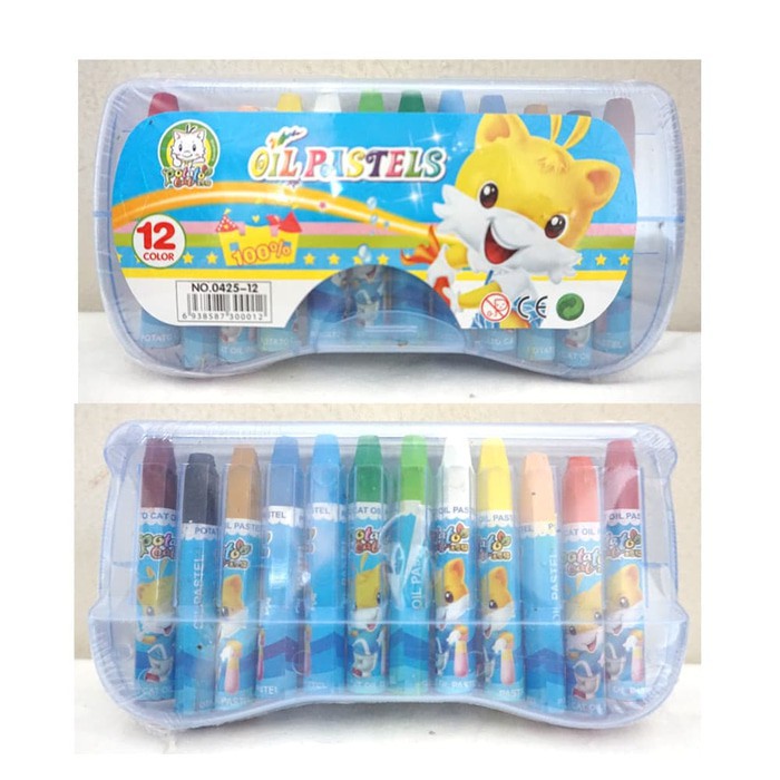 

Crayon Pastel 12 warna - crayon murah - Oil Pastel HW12