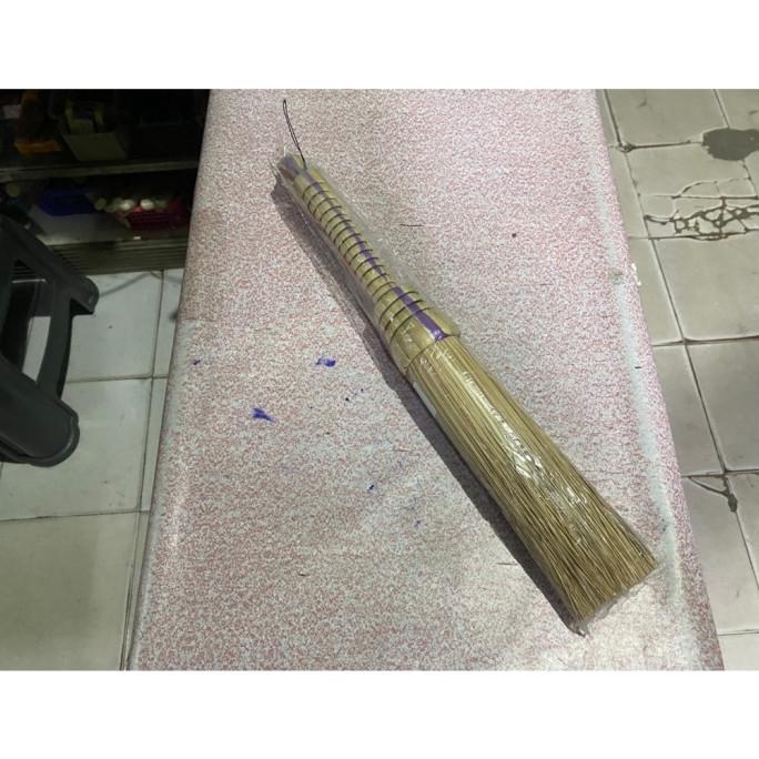 ___] Sapu Lidi Kecil Sapu Lidi Meja Sapu Kuali Gagang 44cm Lidi Pendek