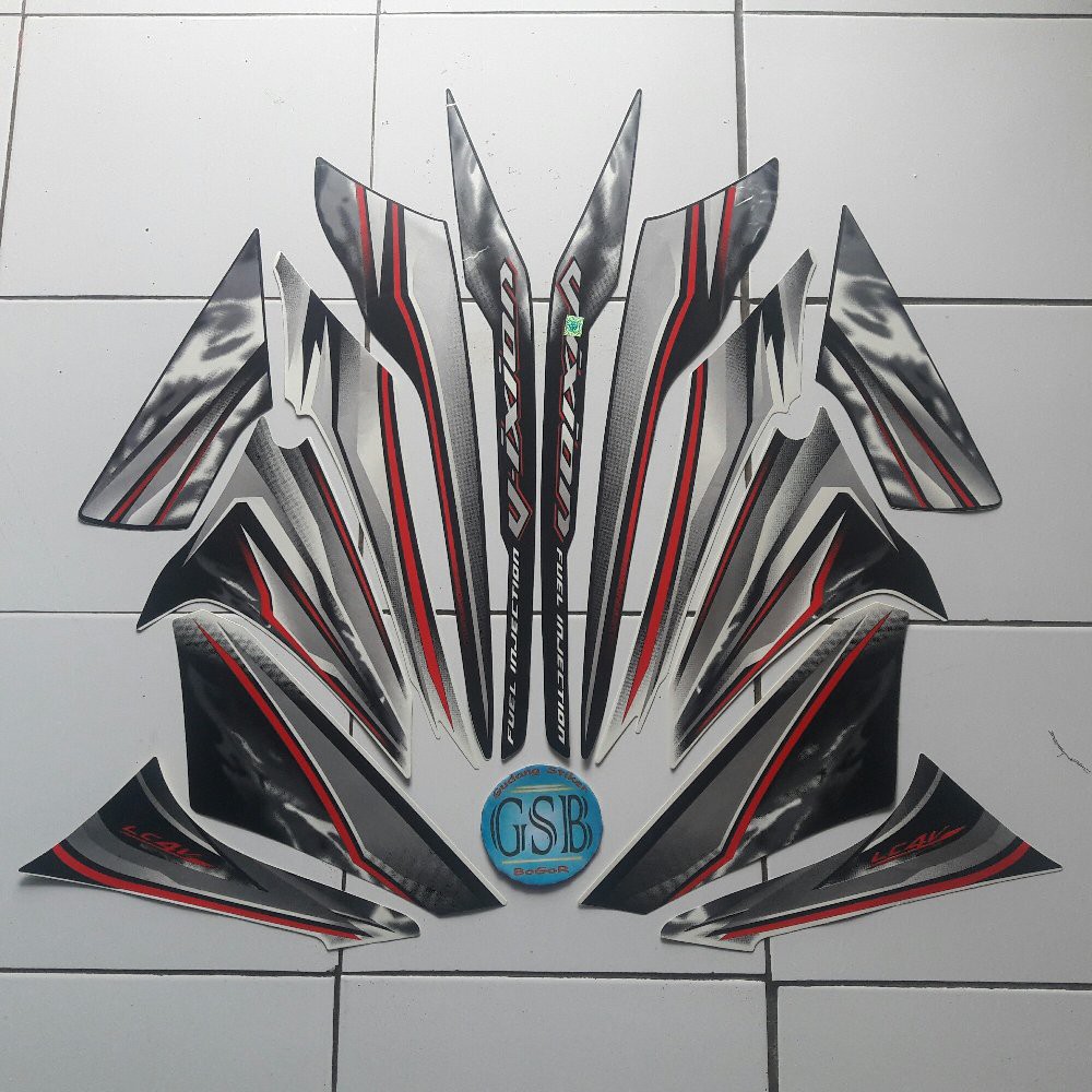 Variasi Striping old vixion 2012 putih