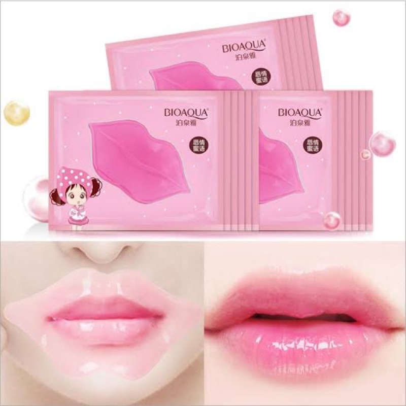 PROMO!! LIP MASK / Masker Bibir / PINK Lips Gel Mask Melembabkan Menghilangkan Kulit Mati