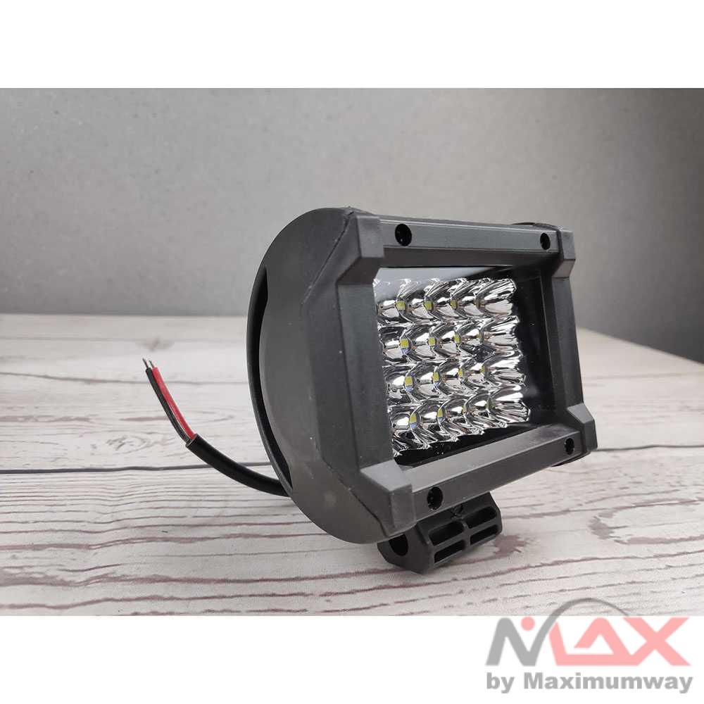 Jexito Lampu Kabut Mobil Motor LED Spot Light Fog Mobil Truck Jeep 4 Inch 72W - JT072 Warna Hitam