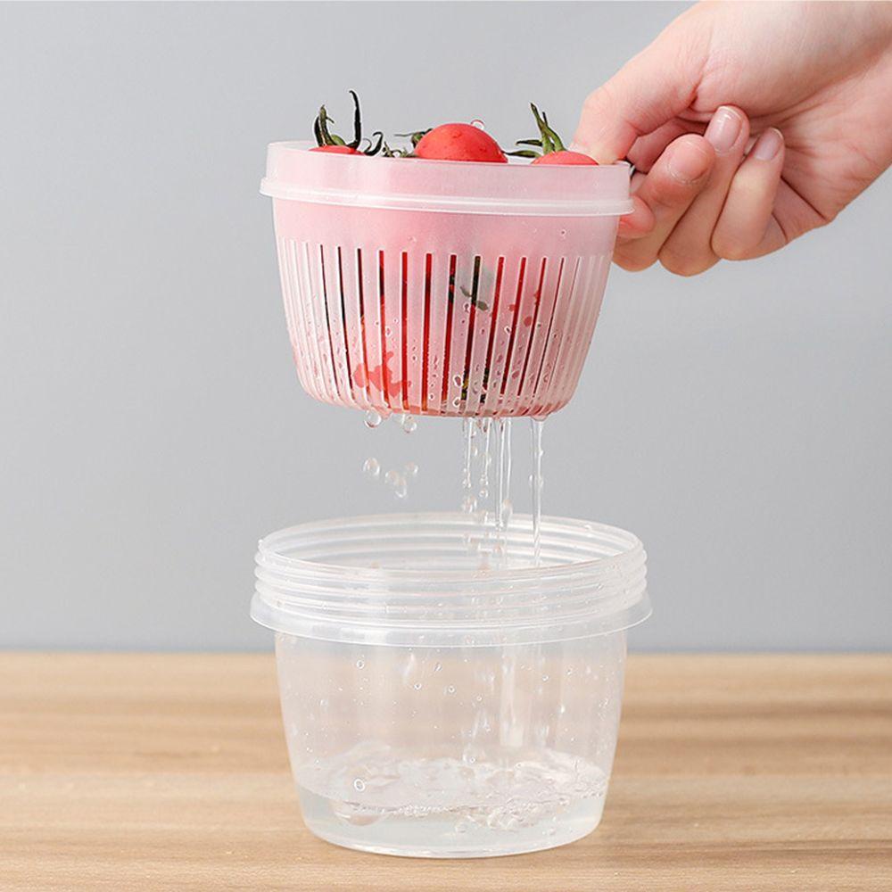 Kotak Penyimpanan Bawang Putih Jahe Bahan Plastik Transparan Untuk Dapur