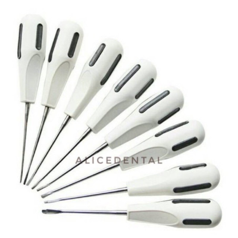 Dental bein root elevator luxator set alat tang cabut gigi isi 8