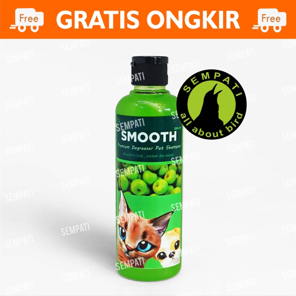 Shampo Kucing Smooth Wangi Apel Apple 250 Ml Sampo Kucing Kitten Anjing Anabul Anti Jamur Basmi Kutu Premium Degreaser Pet Shampoo Grooming