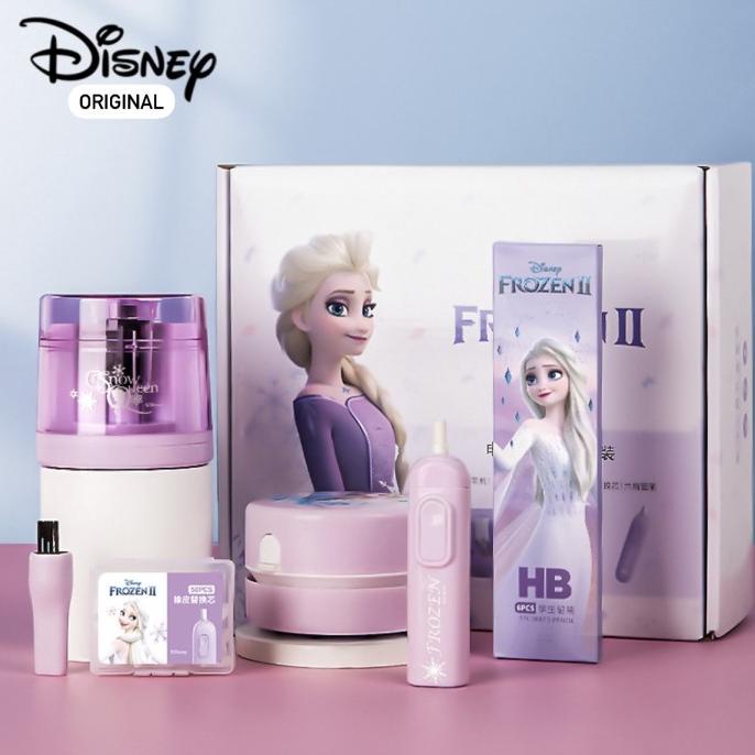 

---Terbartu--- SRTN Serutan Elektrik Rautan Pensil Original Disney Frozen Marvel Kado