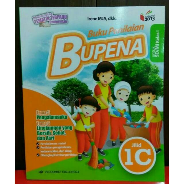 BUPENA 1C KELAS 1 K13 TEMA 5&amp;6 REVISI ERLANGGA Shopee