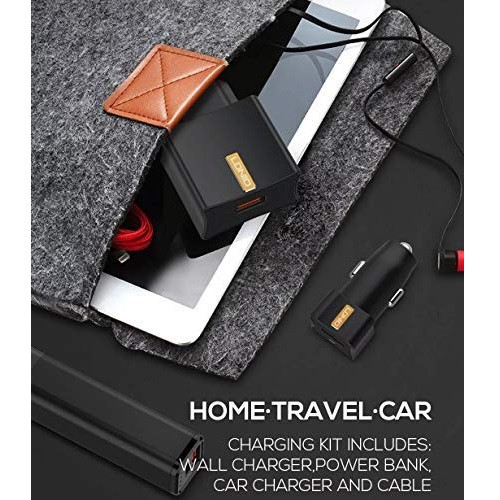 LDNIO CC200 - 3 in 1 Mobile Charging Kit with Turbo Power Engine - Charger &amp; Powerbank Travel Set