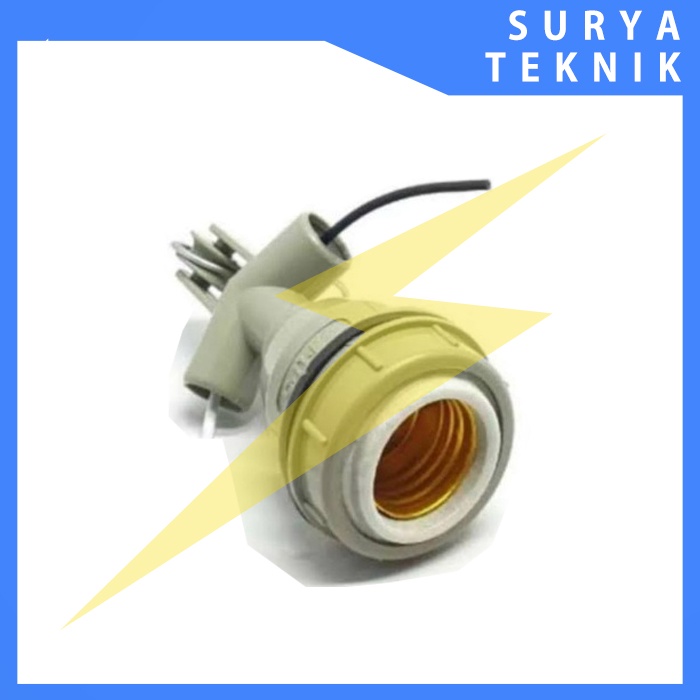 Fitting Lampu Jalan Gantung Keramik WD E27 / Fitting Gantung WD E27 / Fitting Lampu Jalan