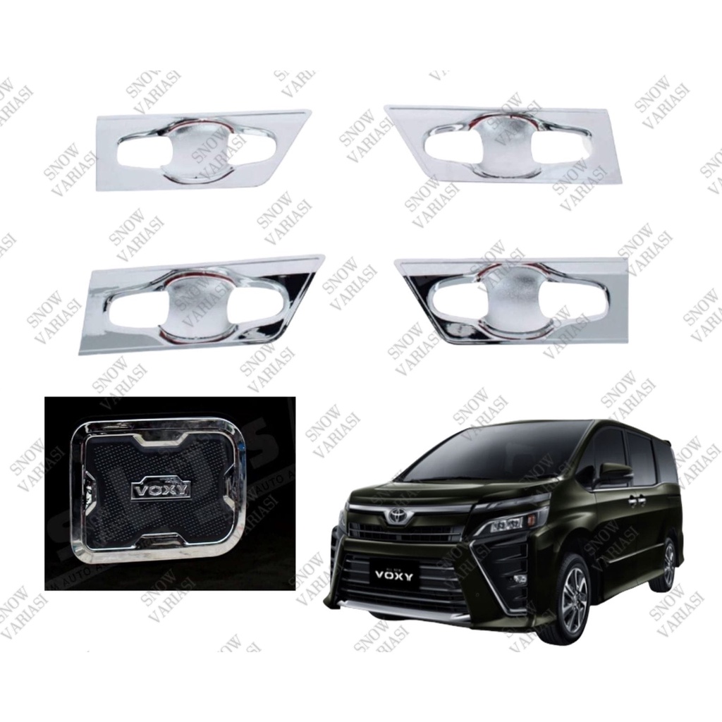 Paket Outer Tank Cover Toyota Voxy 2017 2022 Chrome JSL