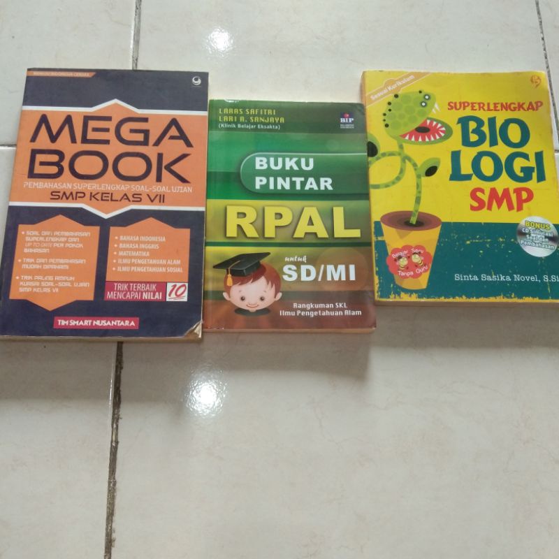 

obral buku murah ,buku pintar RPAL untuk SD/MI,Mega BOOK SMP KELAS VII,SUPERLENGKAP BIOLOGI SMP NEW SEGEL Original