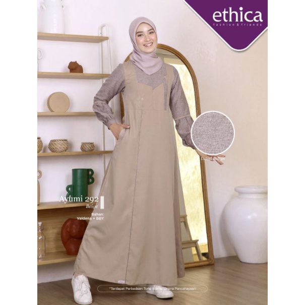 GAMIS ETHICA TERBARU AYUMI 292 BEIGE