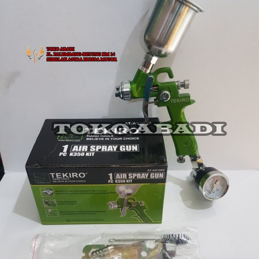 Tekiro K350 K 350 Mini HVLP 0.8 mm Spraygun Spray Gun