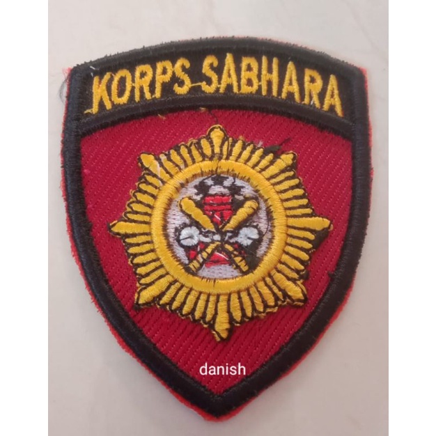 BET BORDIR LOGO LAMBANG ATRIBUT KORPS SABHARA BAHARKAM POLRI TIMBUL