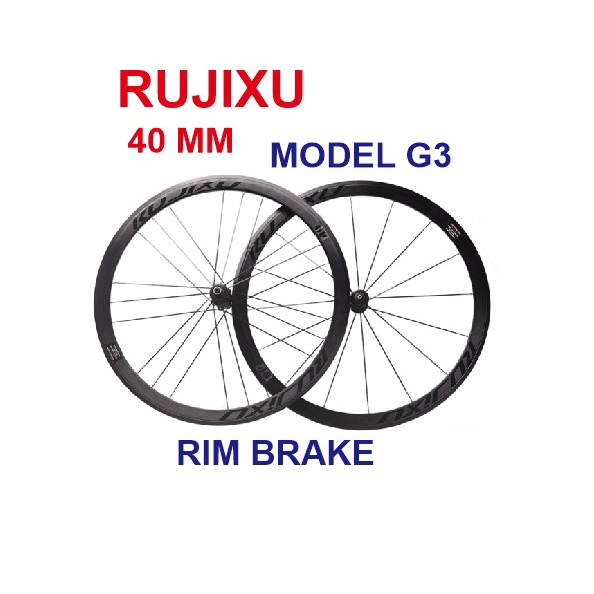 Wheelset Rujixu 30 MM 40MM 2021 RIM BRAKE Spoke G3 CAMPYY holes 16 21 Loncer n Jangkrik keras
