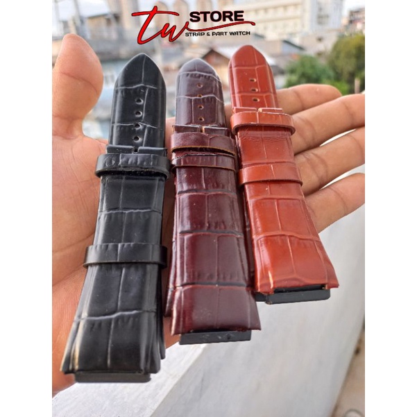 Tali jam Tangan GUESS kukit strap jam kulit guess GENUINE LEATHER