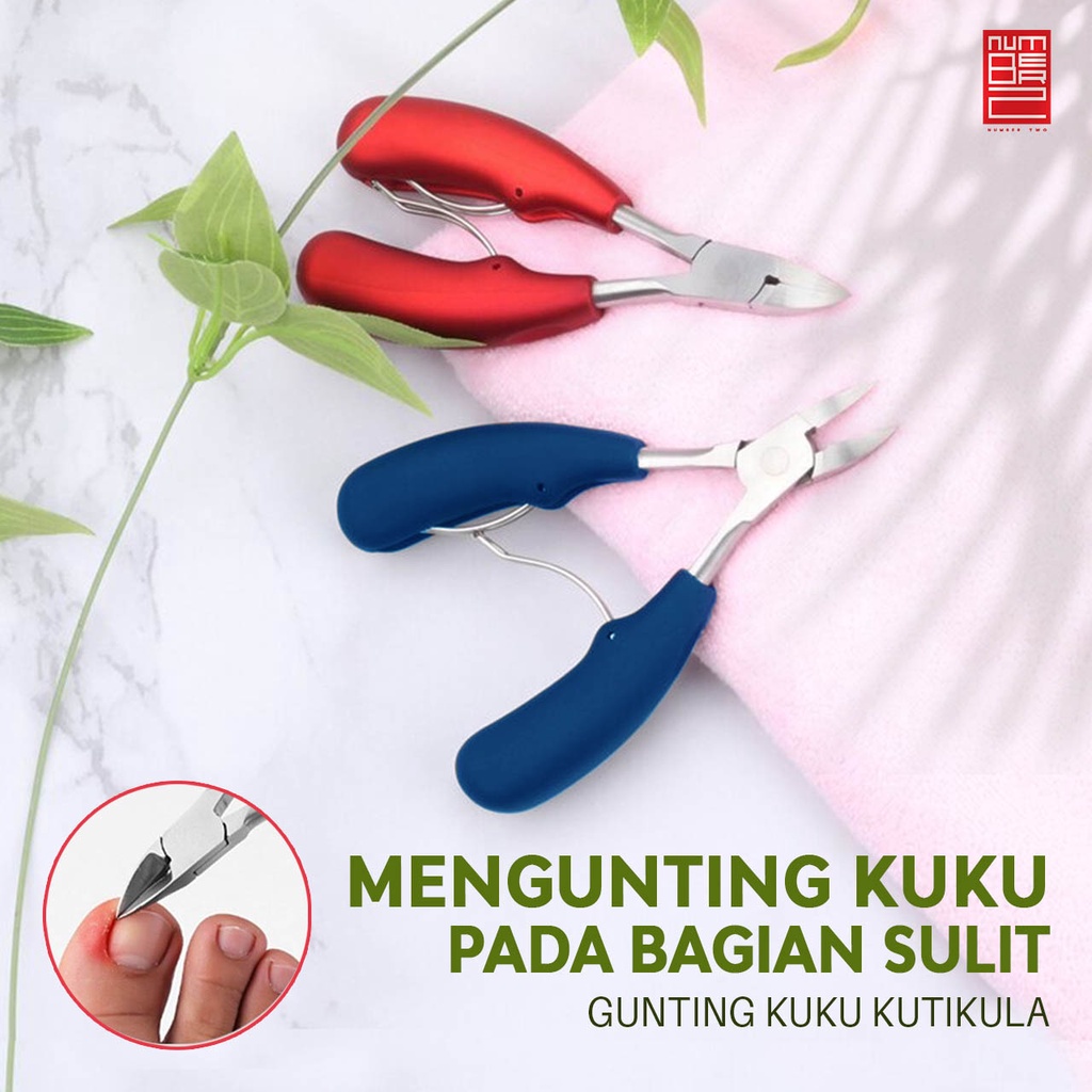 Gunting Kuku kutikula besar lucu pedicure stainless steel