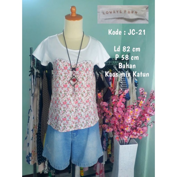 KAOS BRAND LOWRYS FARM MOTIF FLORAL PINK