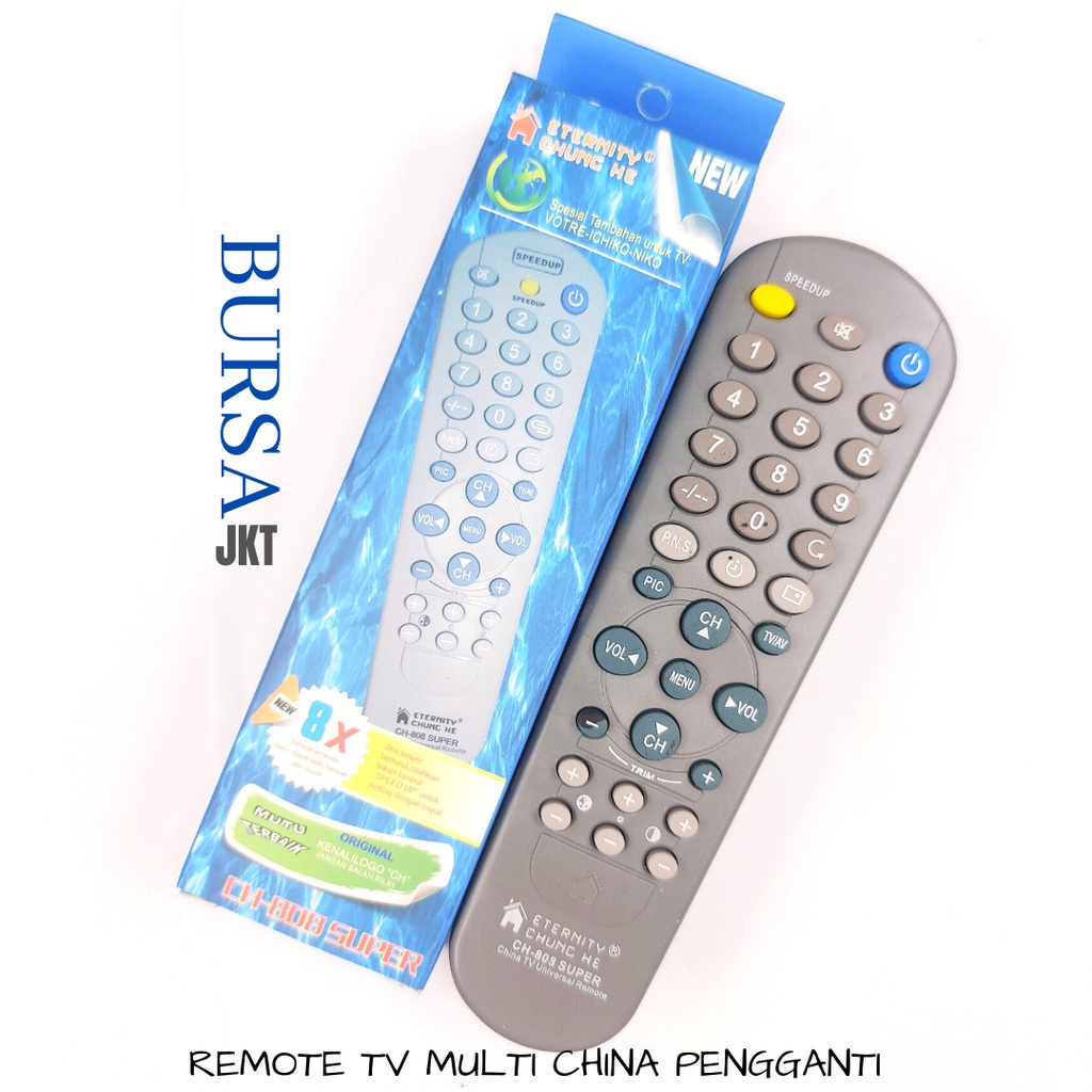 REMOTE TV CHINA UNIVERSAL LCD LED TABUNG MERK TV CINA TANPA SETTING