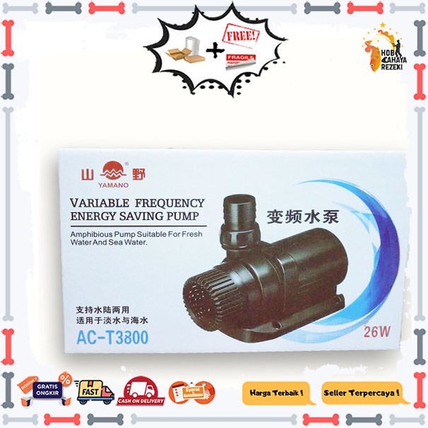 YAMANO ACT 3800 Pompa Kolam Watt Rendah Yamano ACT 3800 Pompa Low Watt