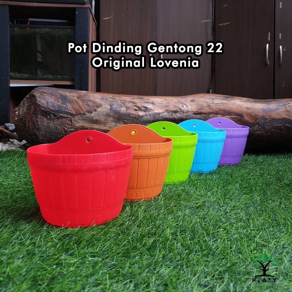 Pot Dinding Gentong 22 Warna Merk Lovenia