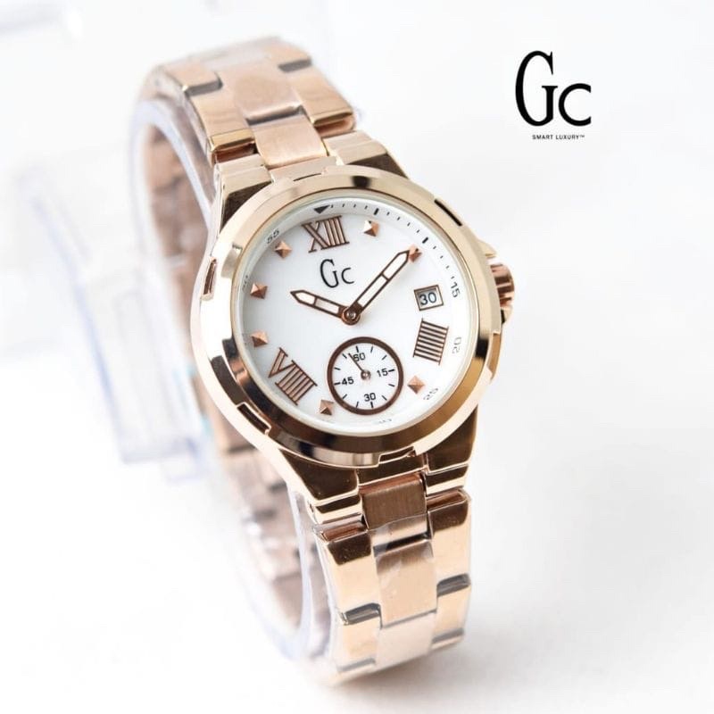 Jam Tangan Wanita Cewek GC Guess Colecction Chrono OFF 3 Jarum