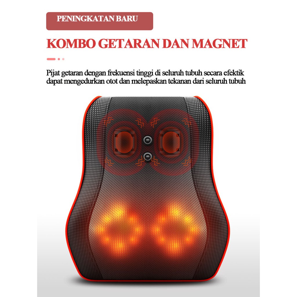 BENBO bantal pijat elektrik/massage pillow serbaguna/Bantal Pijat Leher Punggung