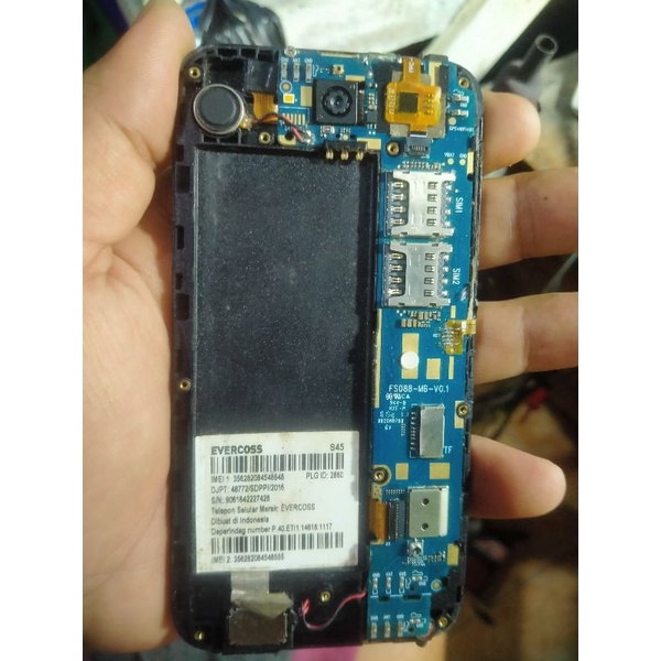 mesin hp Evercoss s45 normal udh tested