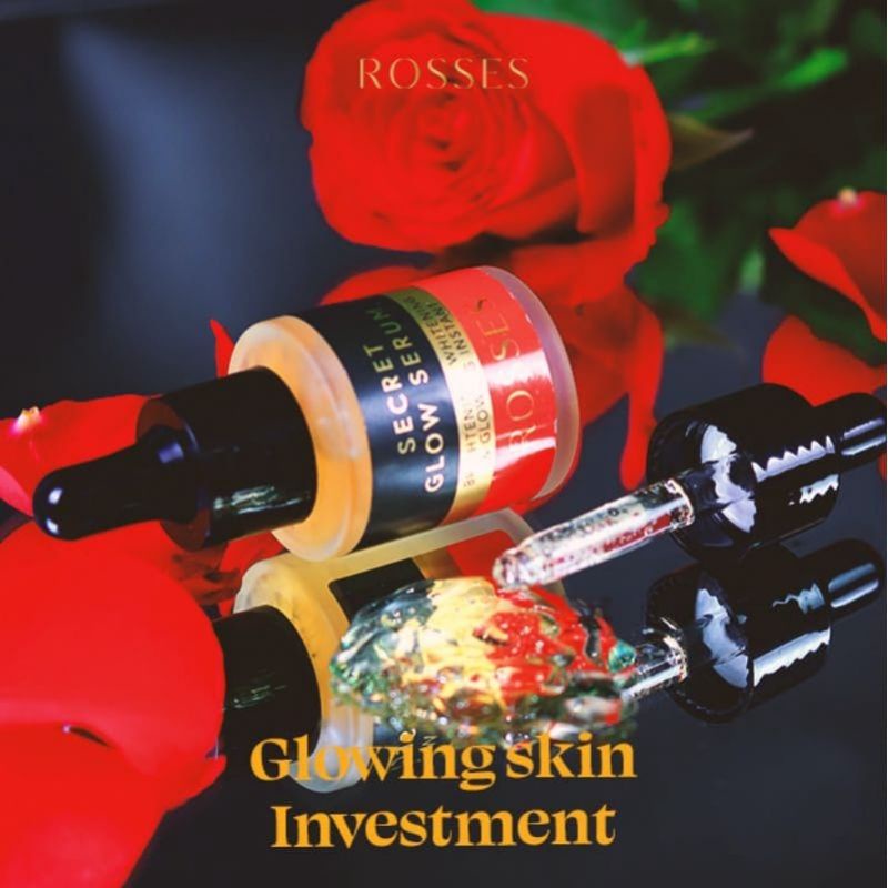 Rosses Serum Secret Glow Pencerah Wajah dan Penghilang Jerawat ~ Serum Roses 100% Original