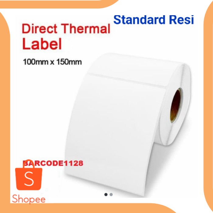 

LABEL BARCODE 100 X 150 mm KERTAS STICKER DIRECT THERMAL 100x150 300p