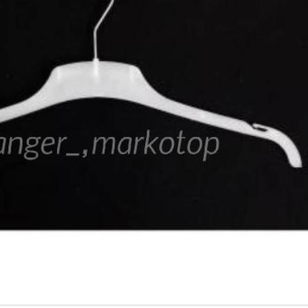 ➳ Hanger baju distro 282 warna putih 1lusin ( isi 12pcs ) ֍