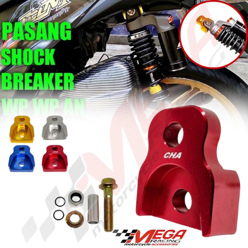 peninggi shock atas motor matic raiser shockbreaker belakang full cnc beat vario scoopy mio nouvo