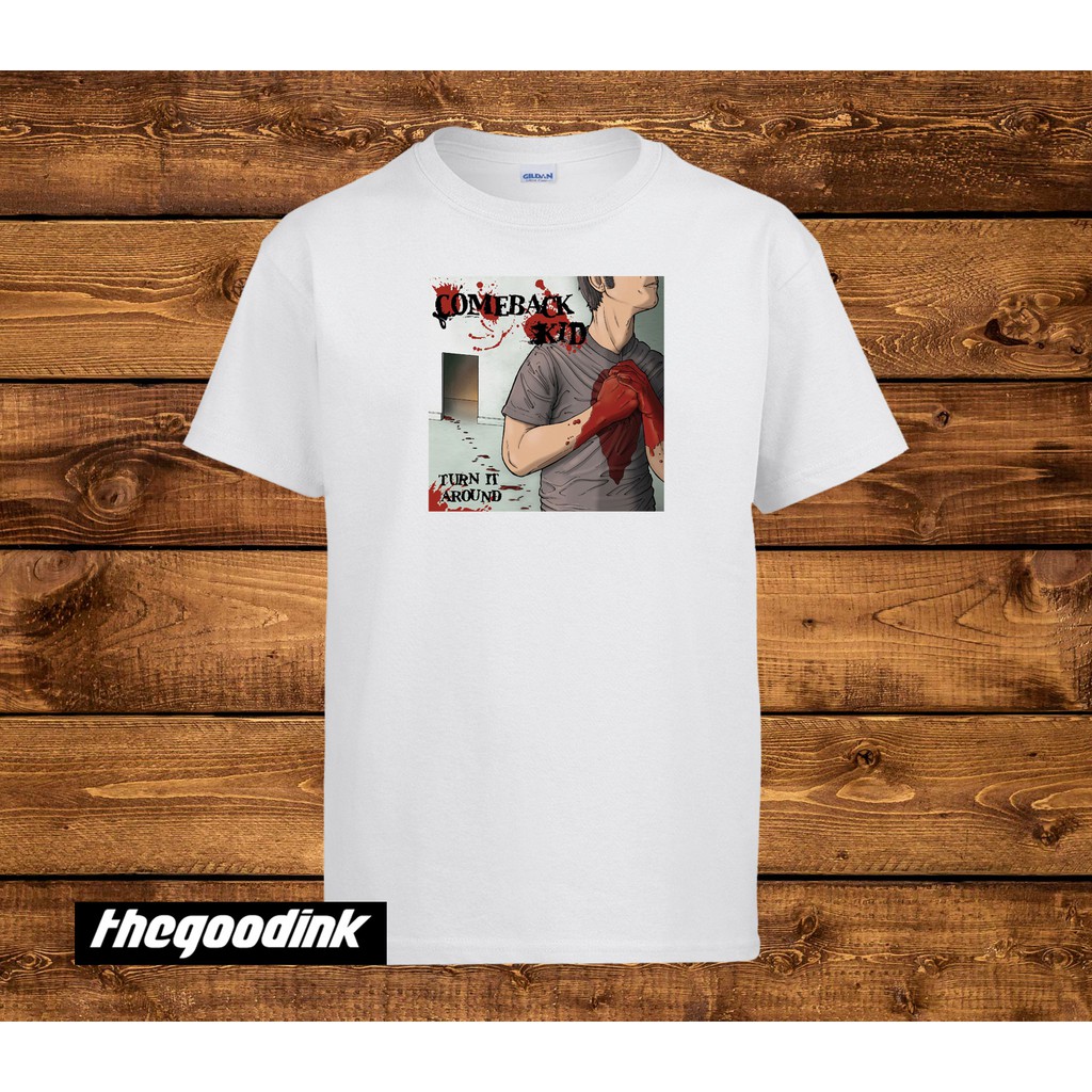 Kaos Comeback Kid - Turn It Around - Original Gildan T-shirt DTG Print