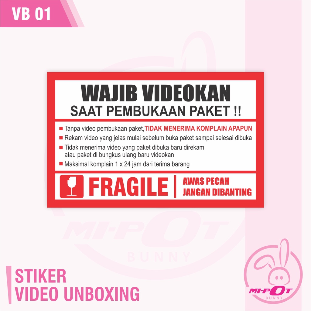 STICKER VIDEO UNBOXING - UNBOXING 01