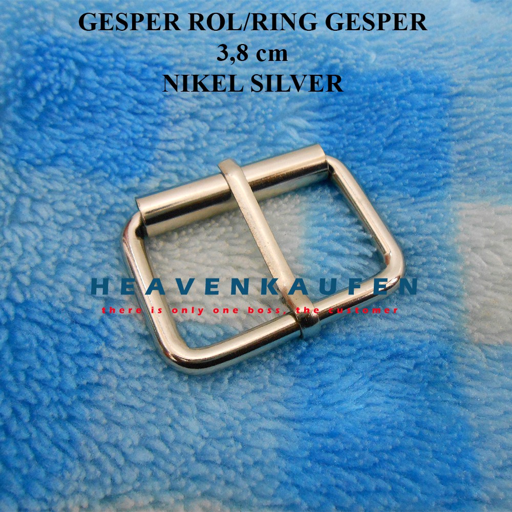 Gesper Rol / Ring Gesper 3,8 cm Nikel Silver Tebal