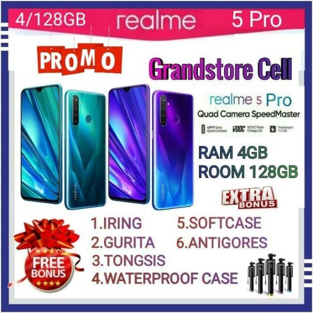 REALME 5 PRO RAM 4/128 GB GARANSI RESMI REALME INDONESIA