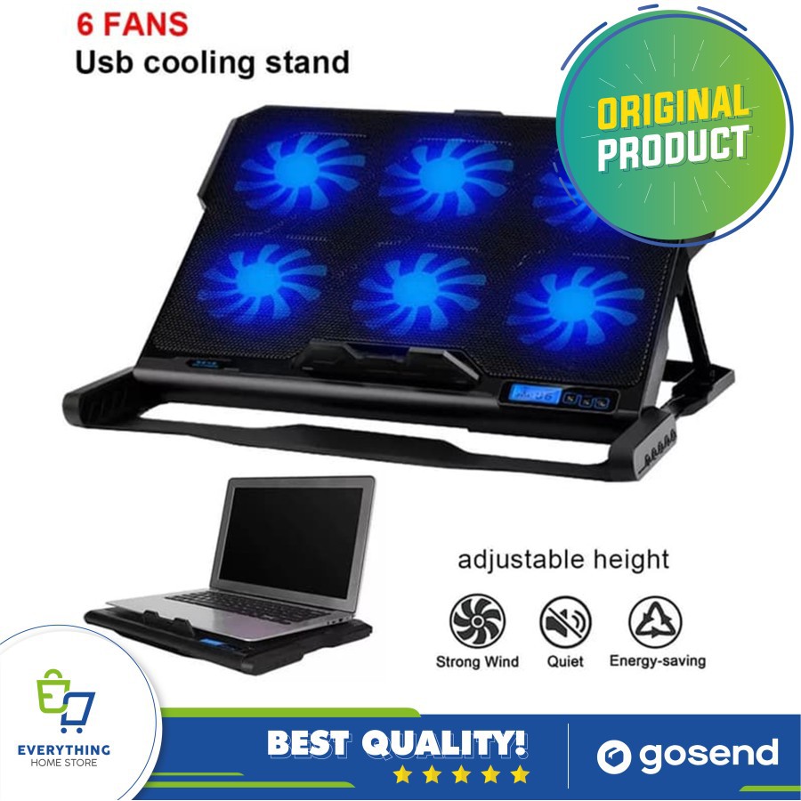 Cooling Pad Laptop 6 Fan K6 Blower Kipas Angin laptop berkualitas