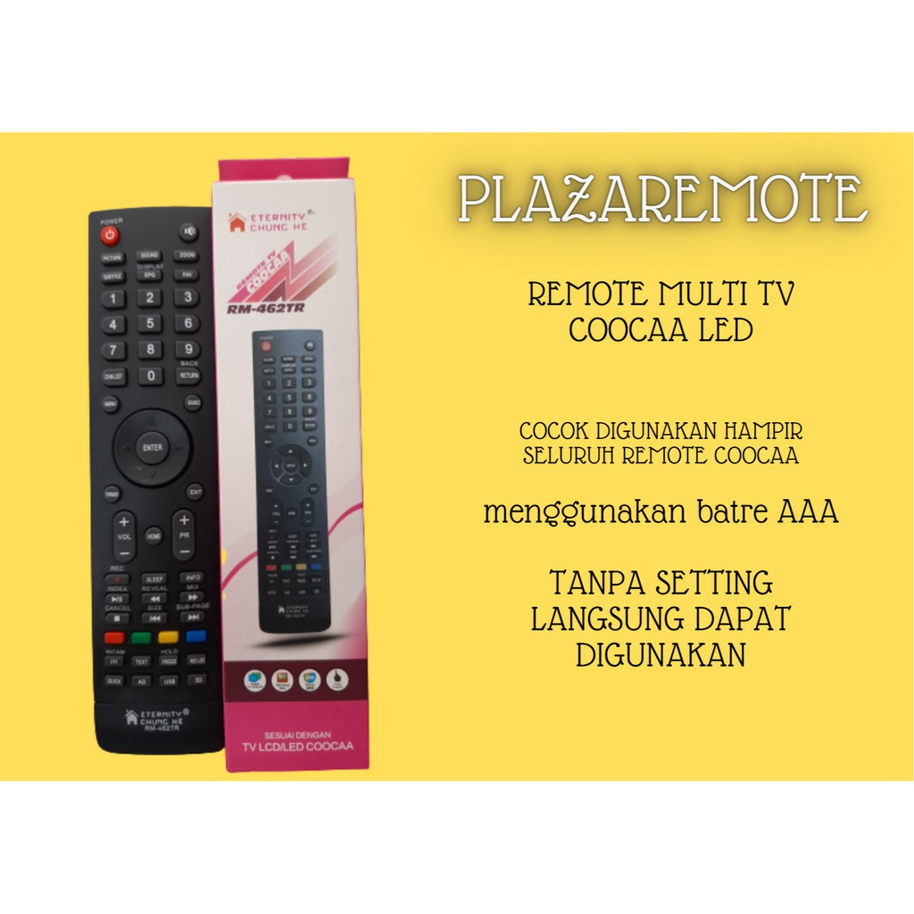 REMOTE COOCAA TV MULTI LED 462tr LANGSUNG PAKAI