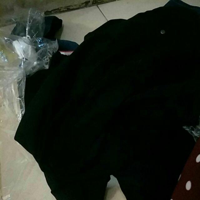 Freypv 7096 Short Batik Black Blue Green M-xl Kemeja Batik