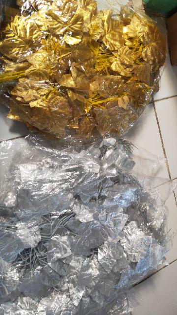 Wanflower Daun Anggur * Silver (perlusin)