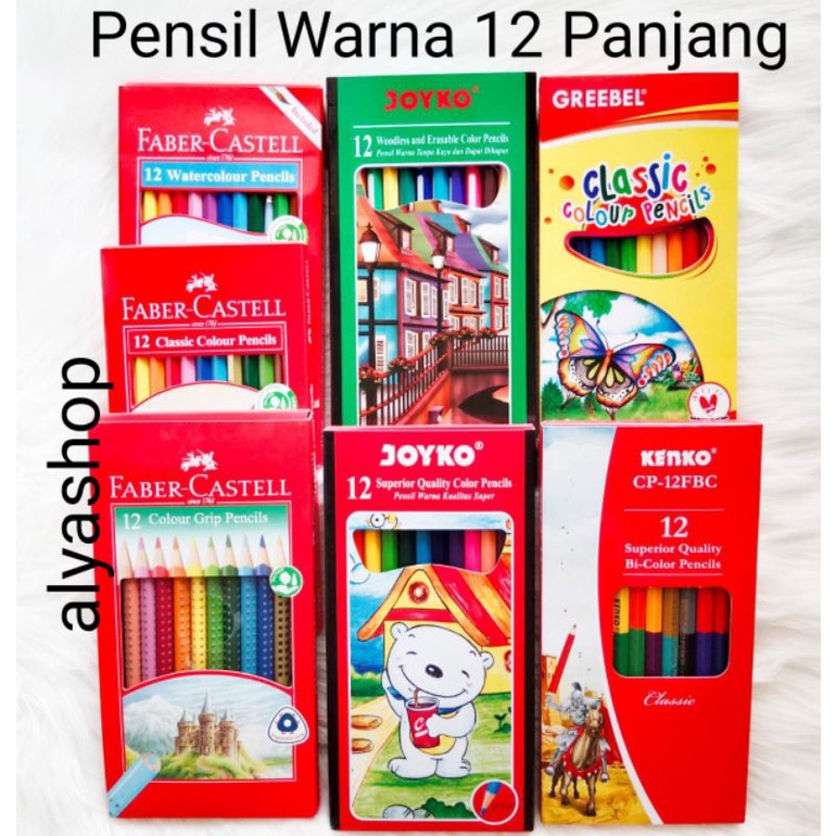 PENSIL WARNA - 12 PANJANG