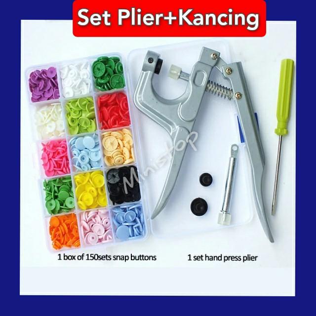 Keyci | Alat Pasang Kancing Jepret Cetet Snap Plier Button Plier Set Terbaru Ready Stock
