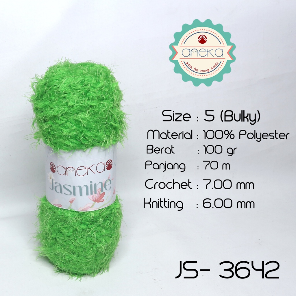 Benang Rajut Bulu Halus Jasmine Yarn / Cashmere Plush - 3642