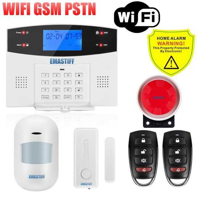 Gsm Security Alarm Wifi Alarm Rumah Anti Maling Home Security System Shopee Indonesia