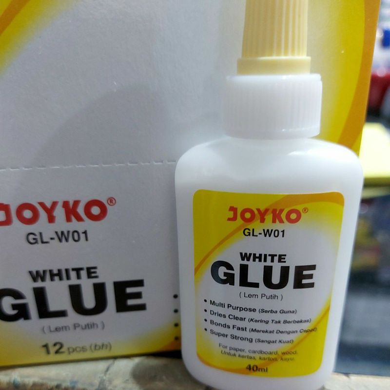 

white glue 40 ml ( tertera harga 6pcs)