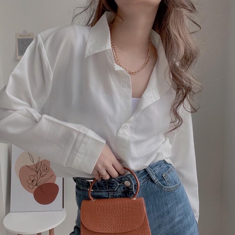 KEMEJA VIYONA OVERSIZE SHIRT - OVERSIZE WHITE SHIRT