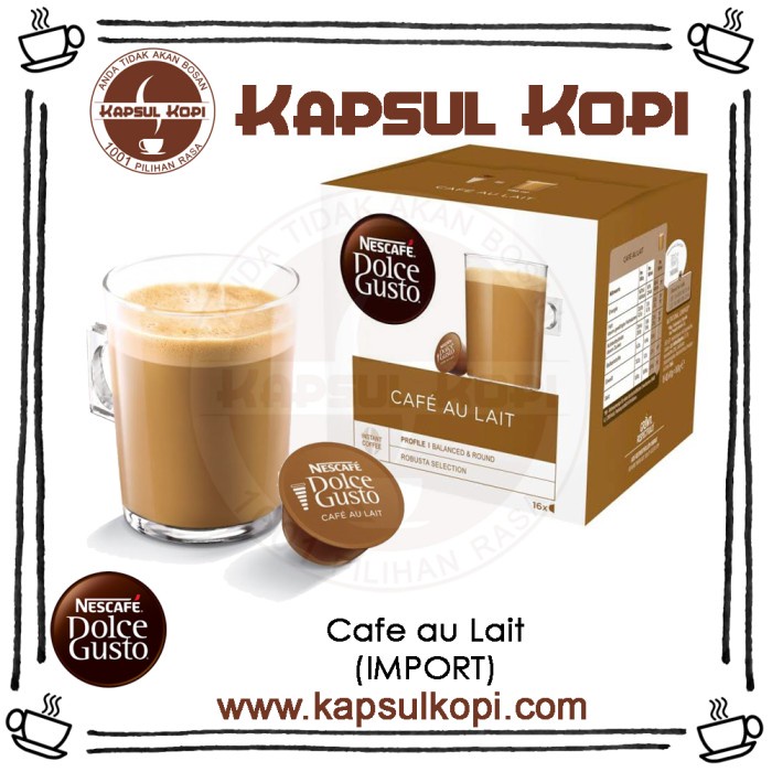 

Kopi - Cafe Au Lait Kapsul Kopi Nescafe Dolce Gusto Ndg Coffee Capsule