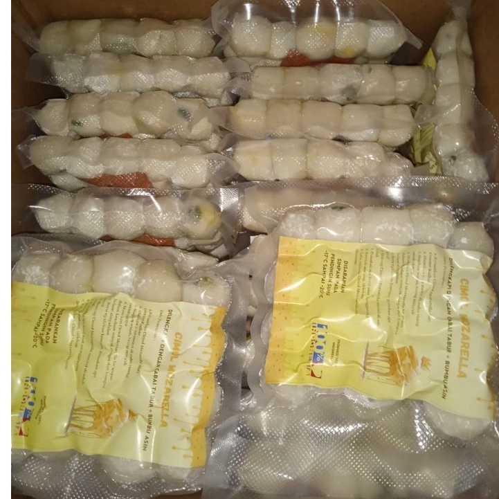 

Cimol isi Keju mozarella ,isi 20 biji Per kemasan vaccum